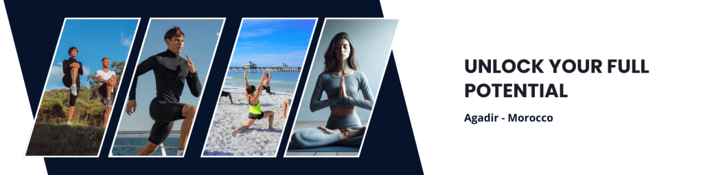 yoga beach session for runners in agadir